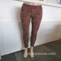 Leggings de leopardo em spandex estilo japonês